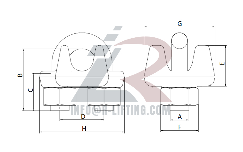 US Type G450 Drop Forged Wire Rope Clip