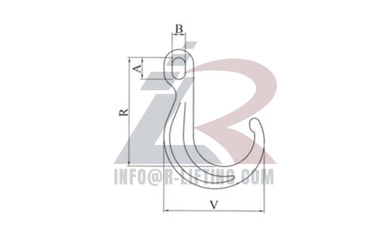 J Type Hooks With Ellipse Holes