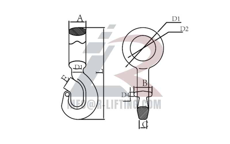 G80 Twist Eye Choke Hook