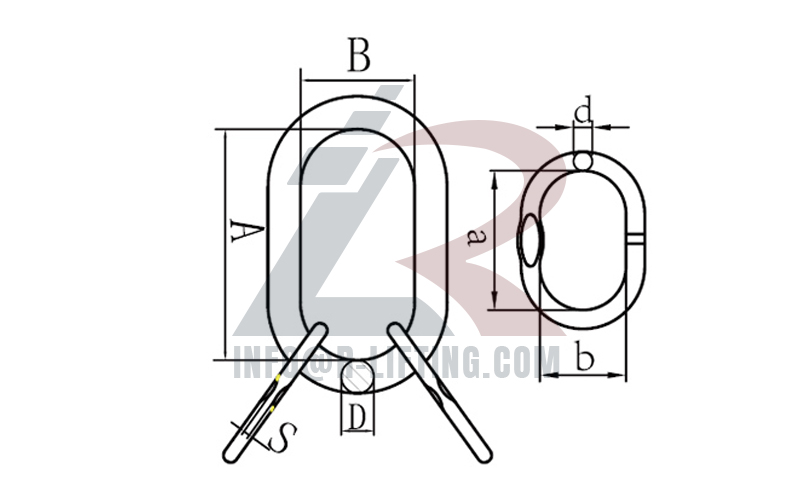 G80 US Type A 347 Welded Master Link Assembly