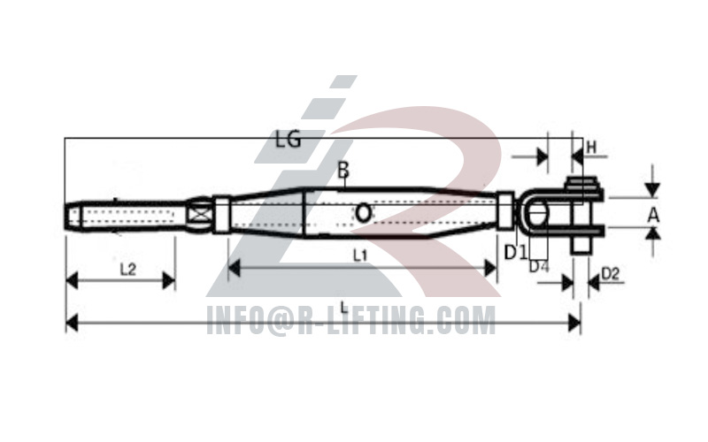 Stainless Steel Toggle Wire Rope Terminal Turnbuckle