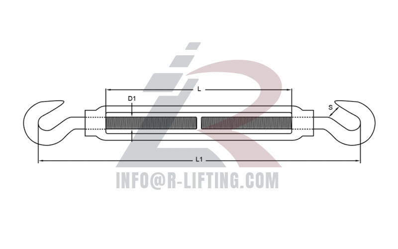 Stainless Steel US Type Turnbuckle Hook Hook Type