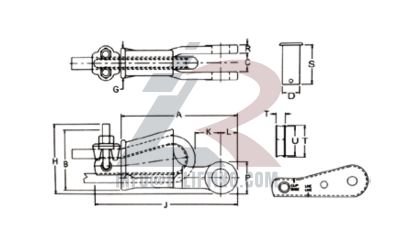 US Type Wedge Socket