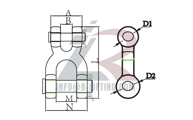 X Type Double Clevis Link