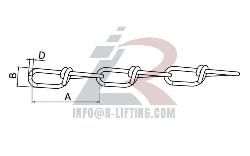 Din 5686 Double Loop Chain