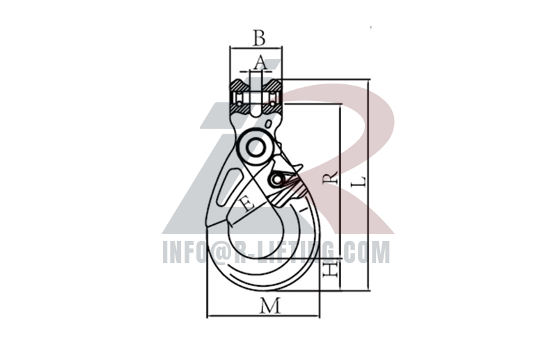 G100 Clevis Self Locking Hook