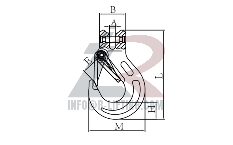 G100 Clevis Sling Hook With Latch