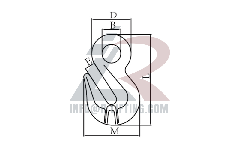 G100 Eye Shortening Grab Hook With Wings