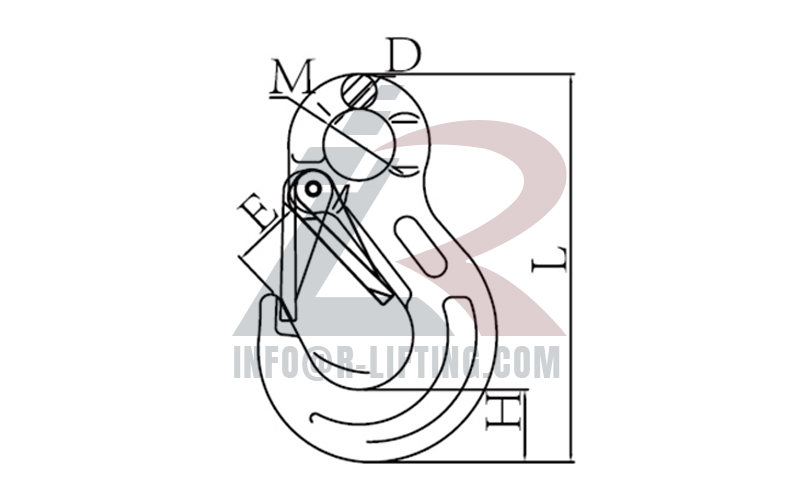 G100 Eye Sling Hook With Latch