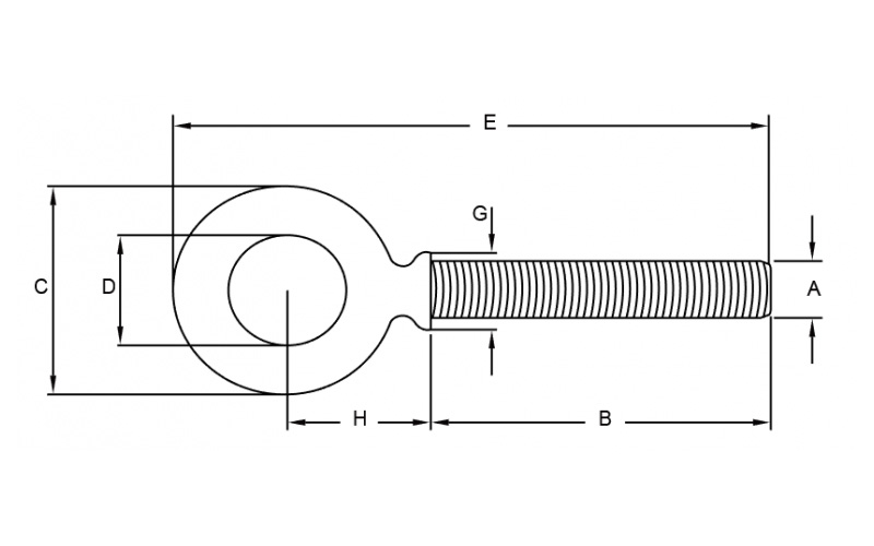 Stainless Steel Eye Bolt G279