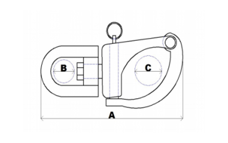 Stainless Steel Eye Swivel Snap Shackle For Sailboat