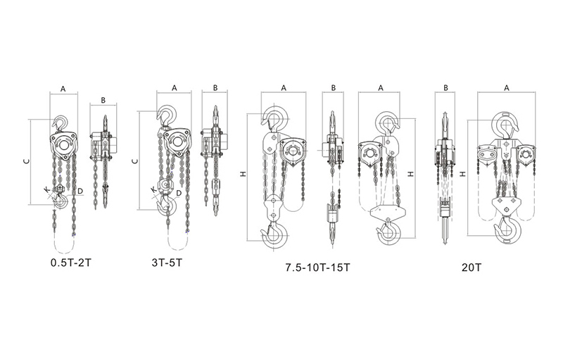 VS-A Type Manual Chain Block