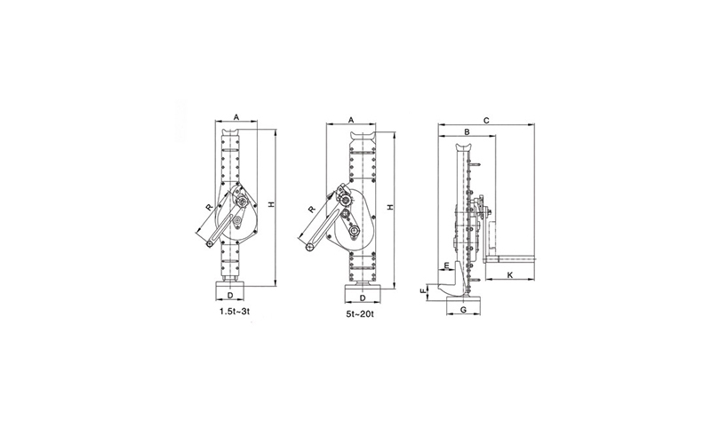 MJ-A Model Mechanical Jack